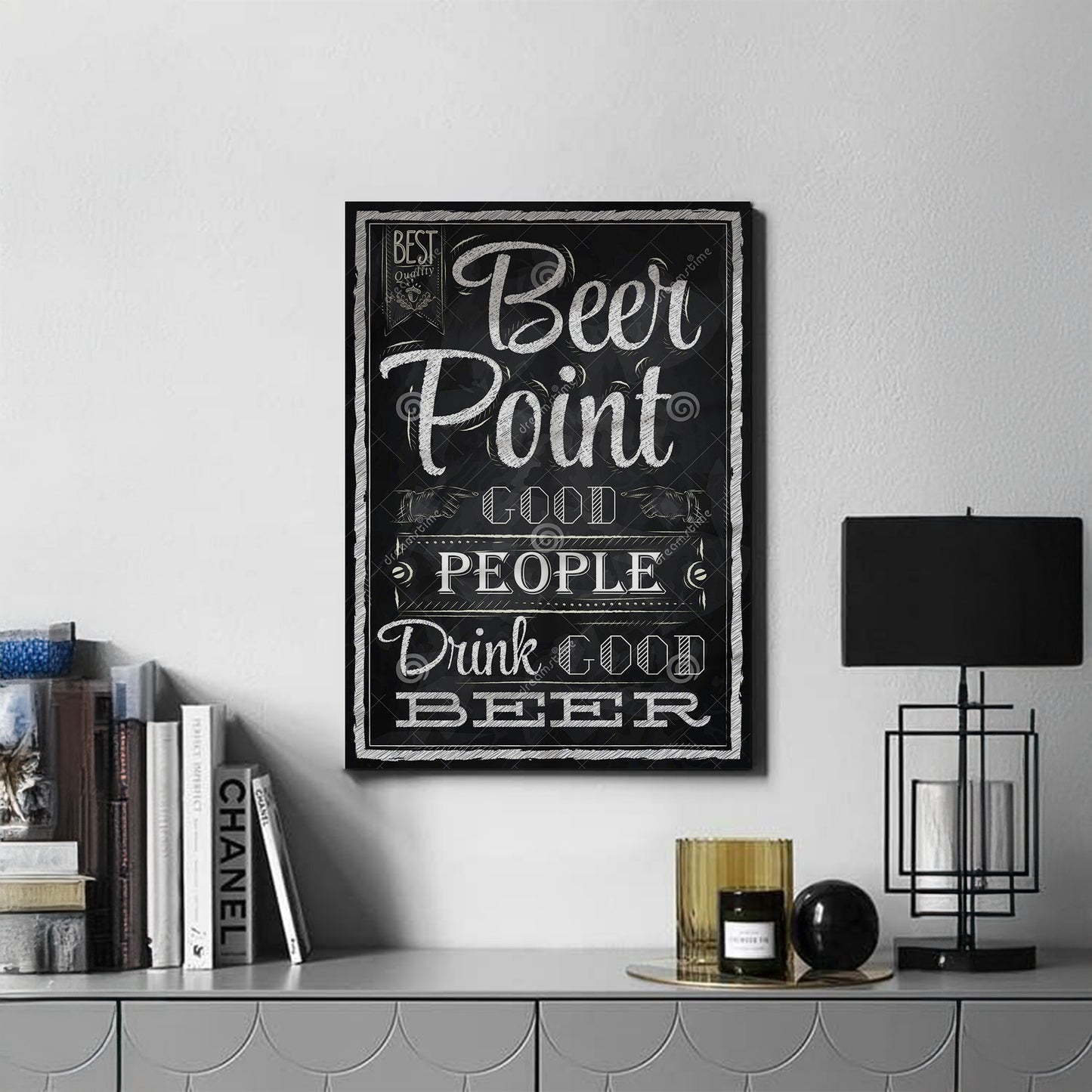 Drinks Wall Art Print – Modern Bar Decor, High-Resolution Canvas or Framed Print, Minimalist Beverage Art, 3 Size Options, Model PGSW10005521