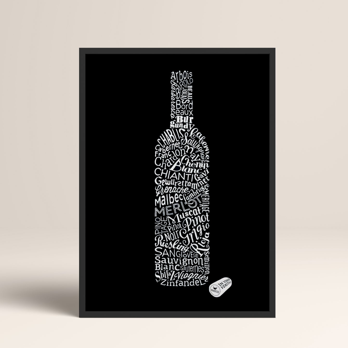 Drinks Wall Art Print – Modern Bar Decor, High-Resolution Canvas or Framed Print, Minimalist Beverage Art, 3 Size Options, Model PGSW10005522