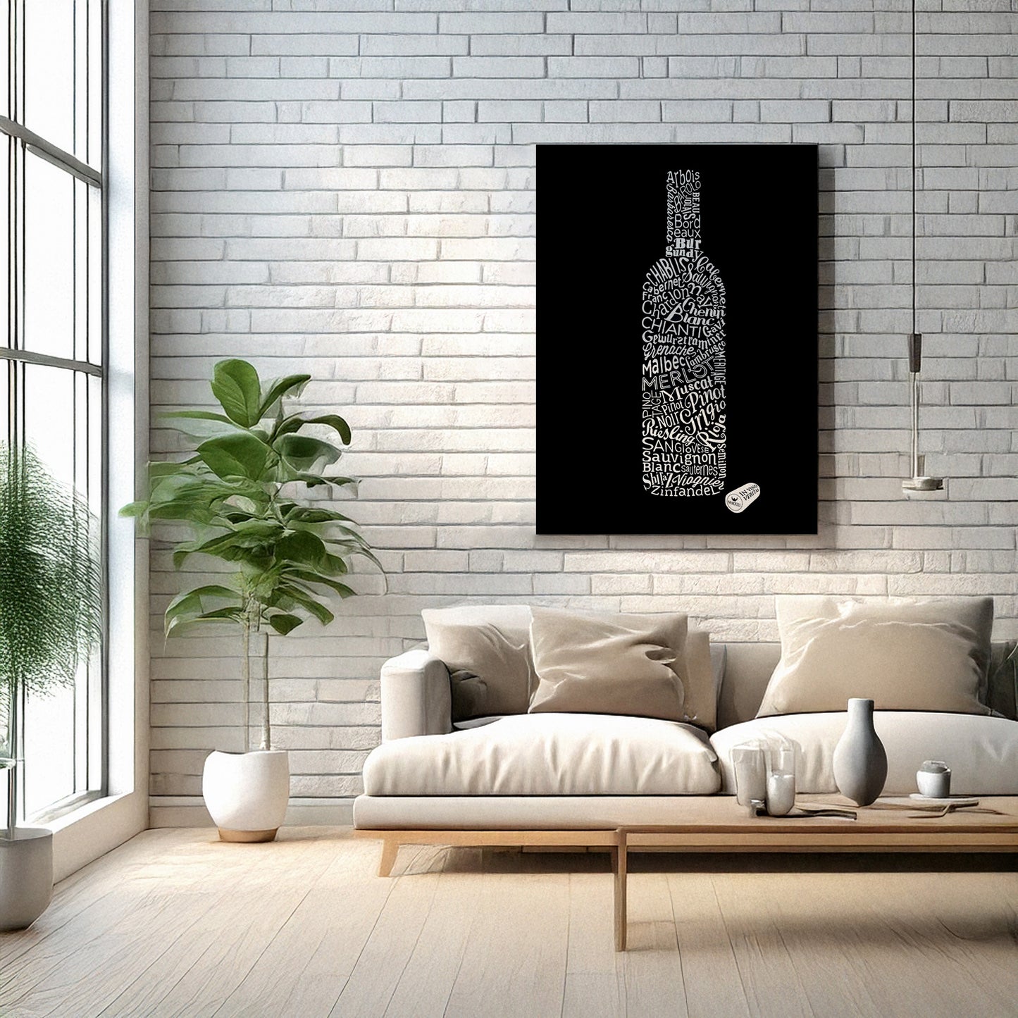 Drinks Wall Art Print – Modern Bar Decor, High-Resolution Canvas or Framed Print, Minimalist Beverage Art, 3 Size Options, Model PGSW10005522