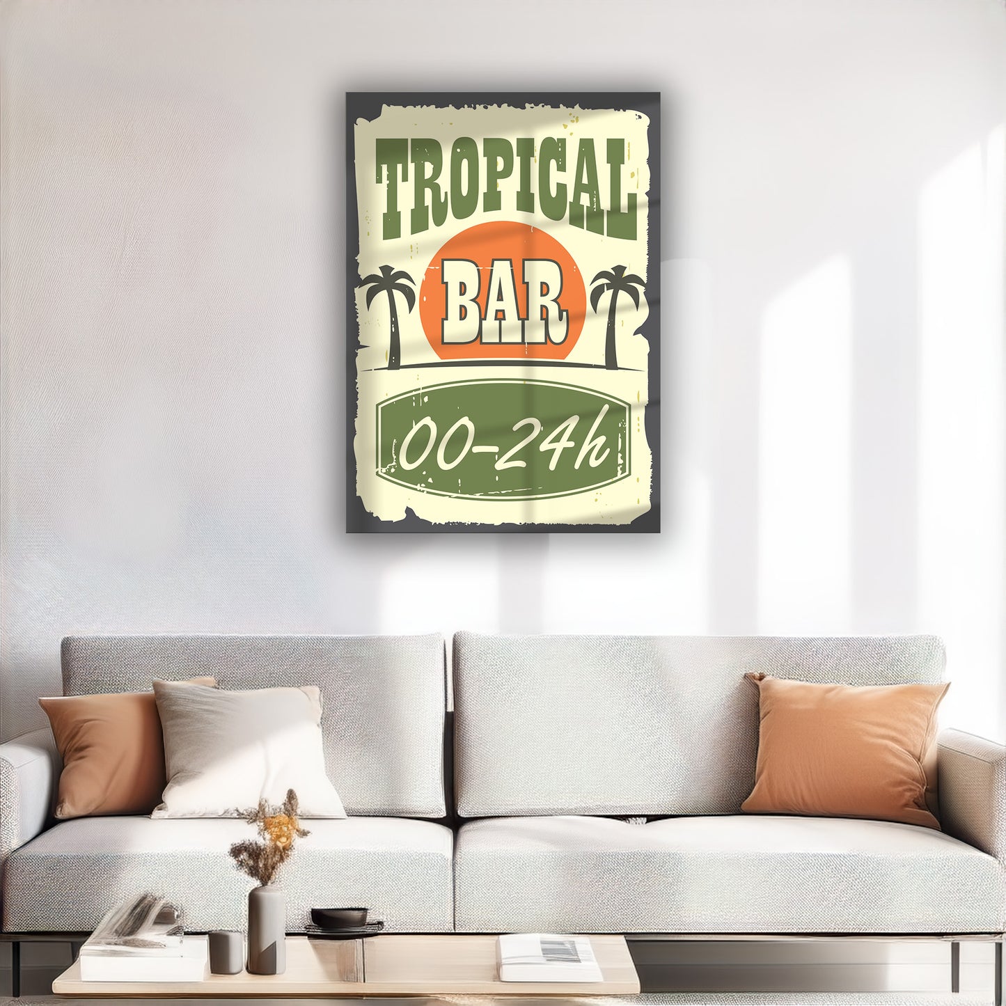 Drinks Wall Art Print – Modern Bar Decor, High-Resolution Canvas or Framed Print, Minimalist Beverage Art, 3 Size Options, Model PGSW10005527