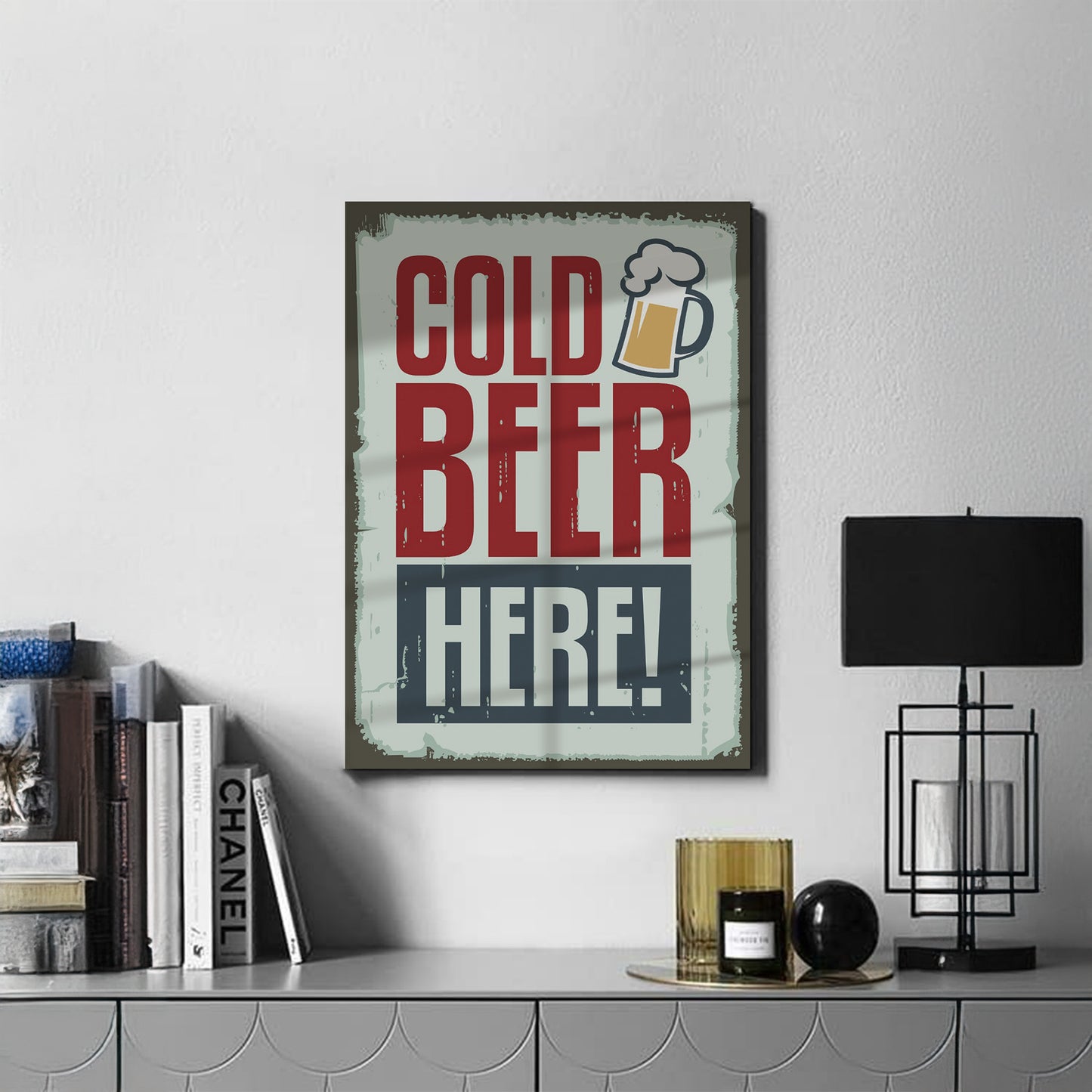 Drinks Wall Art Print – Modern Bar Decor, High-Resolution Canvas or Framed Print, Minimalist Beverage Art, 3 Size Options, Model PGSW10005528