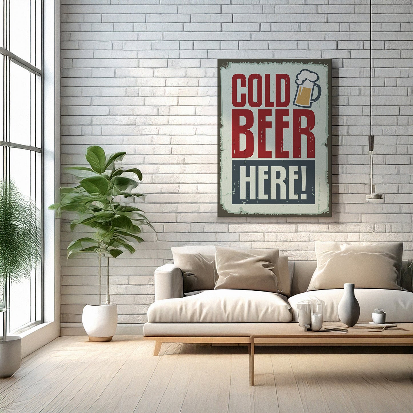 Drinks Wall Art Print – Modern Bar Decor, High-Resolution Canvas or Framed Print, Minimalist Beverage Art, 3 Size Options, Model PGSW10005528