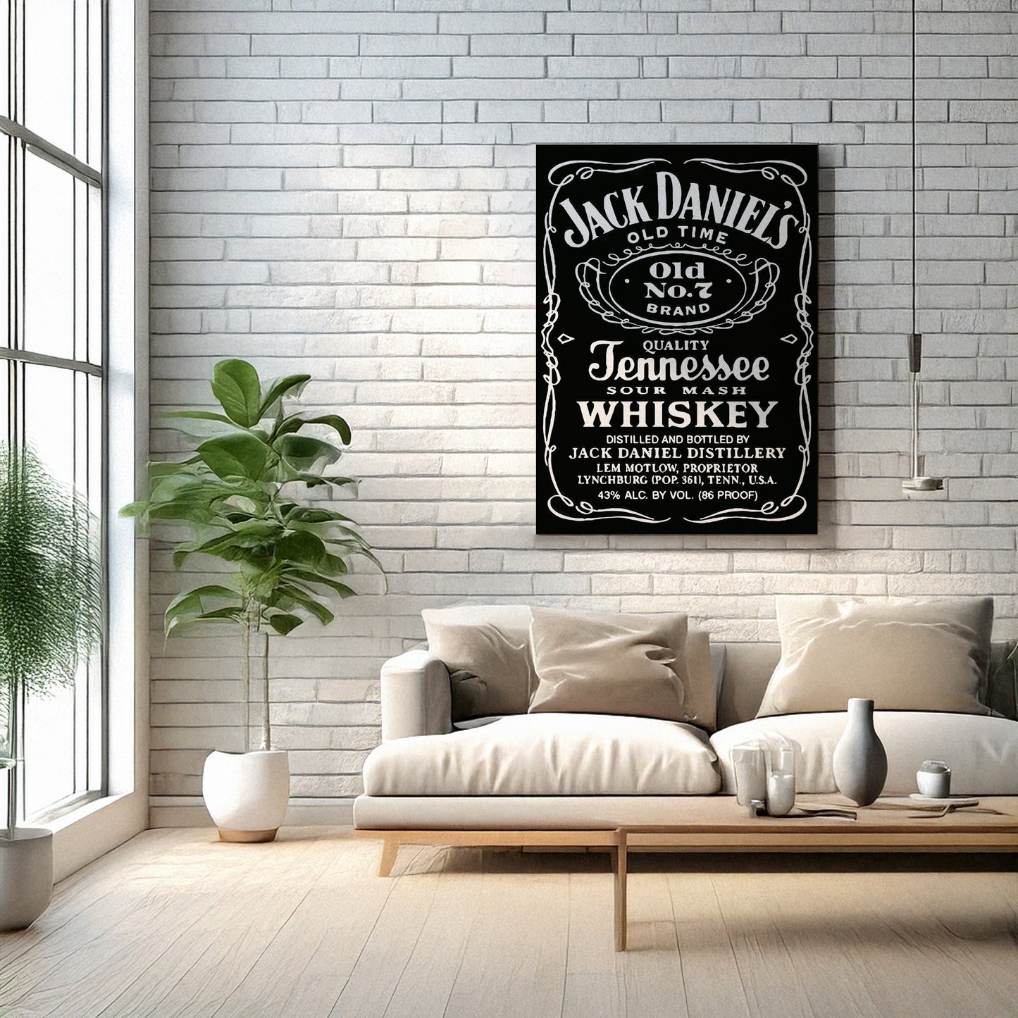 Drinks Wall Art Print – Modern Bar Decor, High-Resolution Canvas or Framed Print, Minimalist Beverage Art, 3 Size Options, Model PGSW10005532