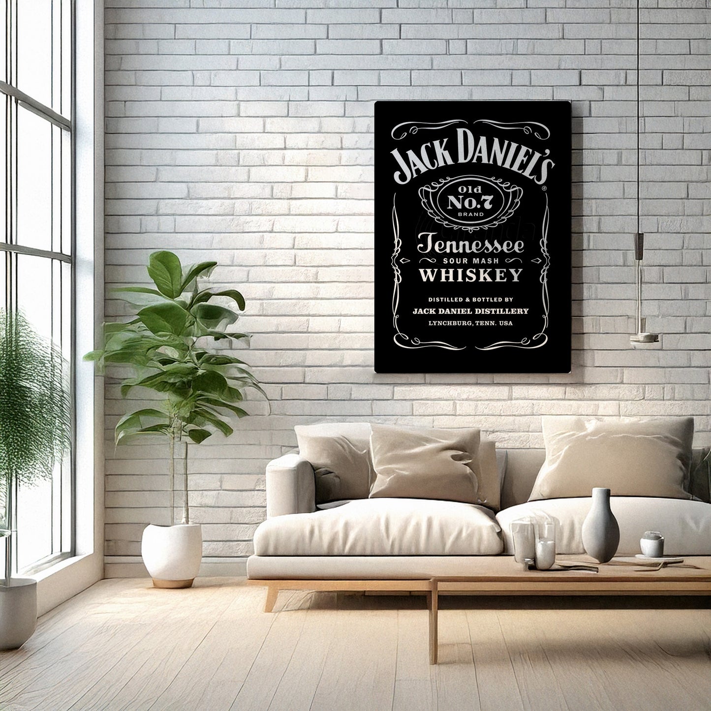 Drinks Wall Art Print – Modern Bar Decor, High-Resolution Canvas or Framed Print, Minimalist Beverage Art, 3 Size Options, Model PGSW10005533