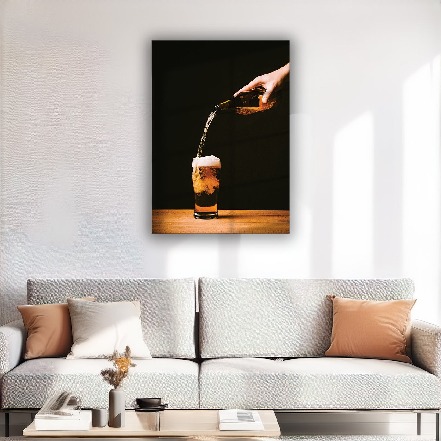 Drinks Wall Art Print – Modern Bar Decor, High-Resolution Canvas or Framed Print, Minimalist Beverage Art, 3 Size Options, Model PGSW10005546