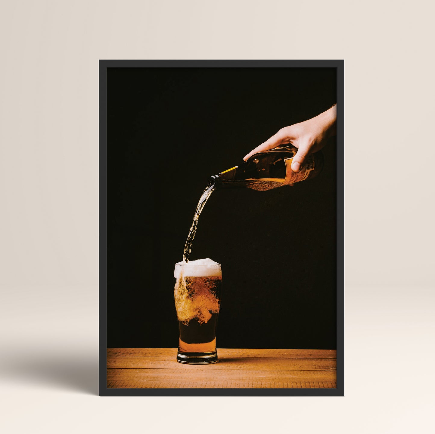 Drinks Wall Art Print – Modern Bar Decor, High-Resolution Canvas or Framed Print, Minimalist Beverage Art, 3 Size Options, Model PGSW10005546