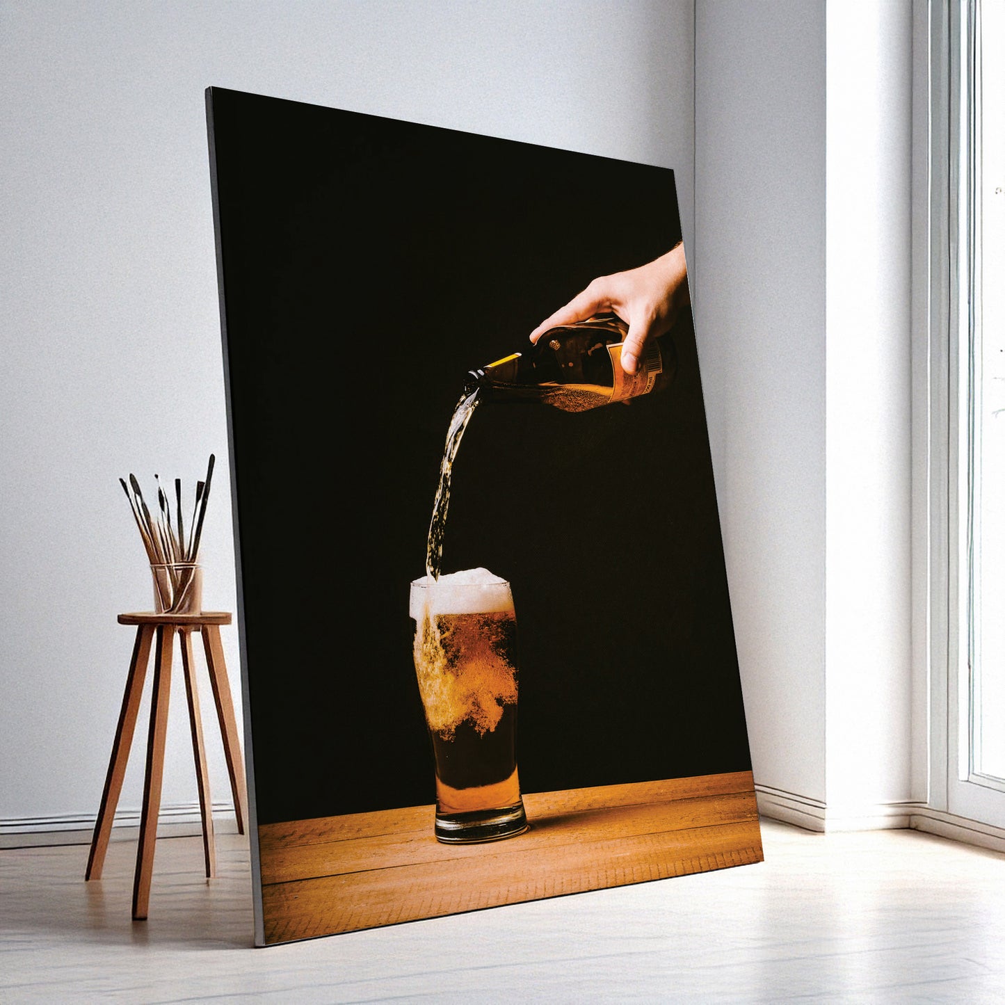 Drinks Wall Art Print – Modern Bar Decor, High-Resolution Canvas or Framed Print, Minimalist Beverage Art, 3 Size Options, Model PGSW10005546