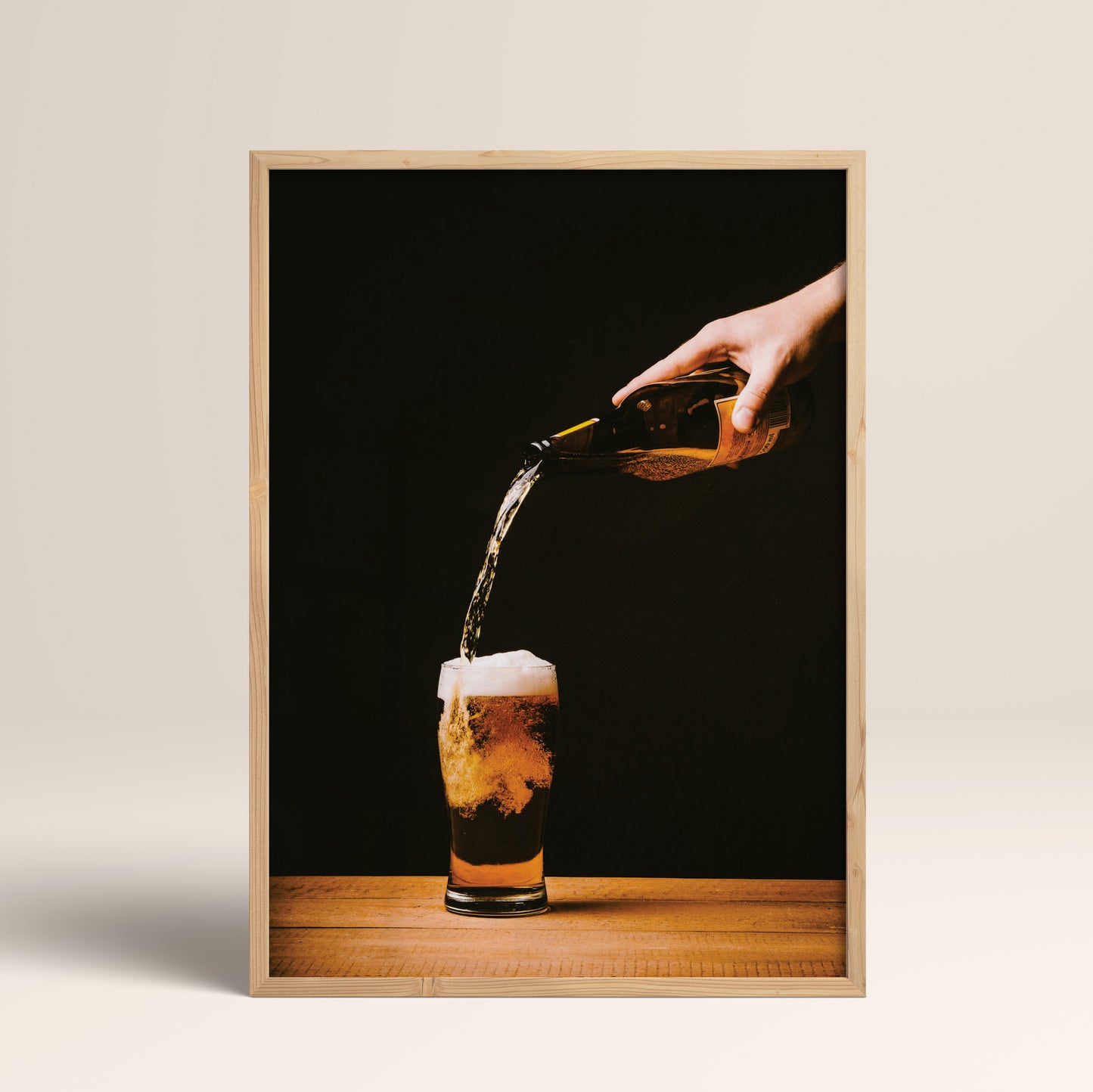 Drinks Wall Art Print – Modern Bar Decor, High-Resolution Canvas or Framed Print, Minimalist Beverage Art, 3 Size Options, Model PGSW10005546