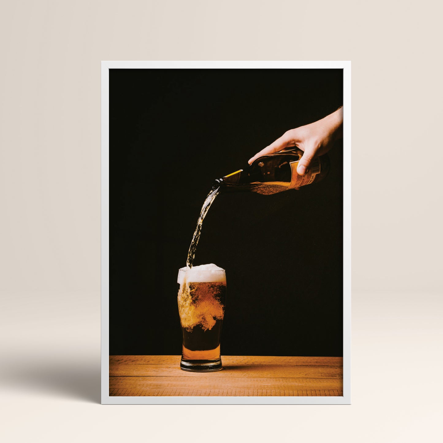 Drinks Wall Art Print – Modern Bar Decor, High-Resolution Canvas or Framed Print, Minimalist Beverage Art, 3 Size Options, Model PGSW10005546