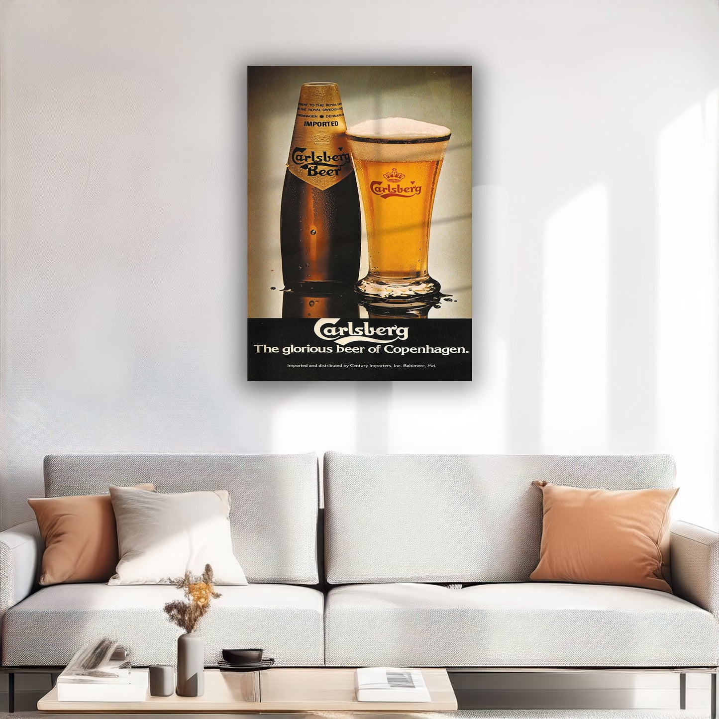 Drinks Wall Art Print – Modern Bar Decor, High-Resolution Canvas or Framed Print, Minimalist Beverage Art, 3 Size Options, Model PGSW10005563