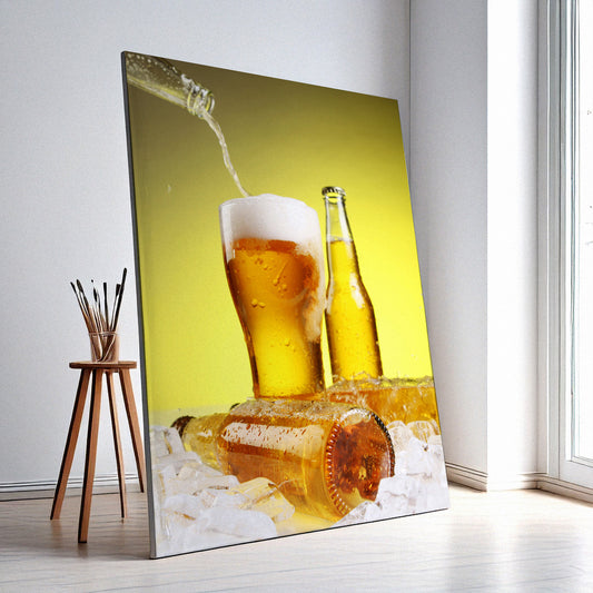 Drinks Wall Art Print – Modern Bar Decor, High-Resolution Canvas or Framed Print, Minimalist Beverage Art, 3 Size Options, Model PGSW10005754