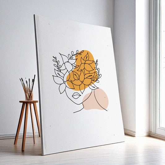 Flower Wall Art Print – Elegant Floral Decor, High-Resolution Canvas or Framed Print, Minimalist Modern Wall Art, 3 Size Options, Model PGSW10005945