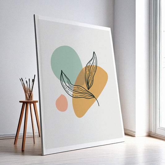 Flower Wall Art Print – Elegant Floral Decor, High-Resolution Canvas or Framed Print, Minimalist Modern Wall Art, 3 Size Options, Model PGSW10005952