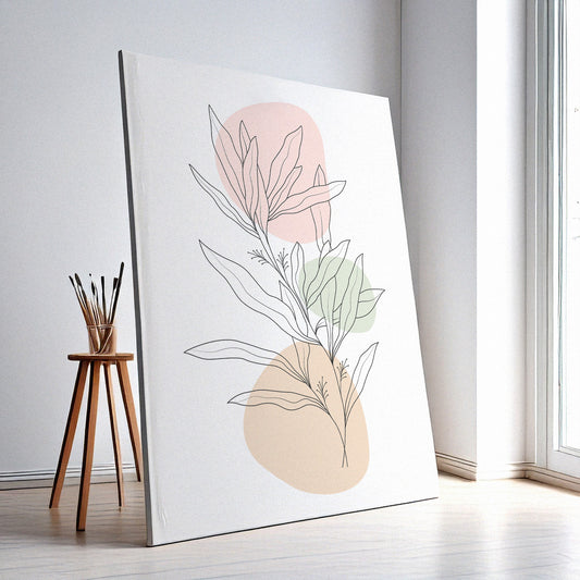 Flower Wall Art Print – Elegant Floral Decor, High-Resolution Canvas or Framed Print, Minimalist Modern Wall Art, 3 Size Options, Model PGSW10005963