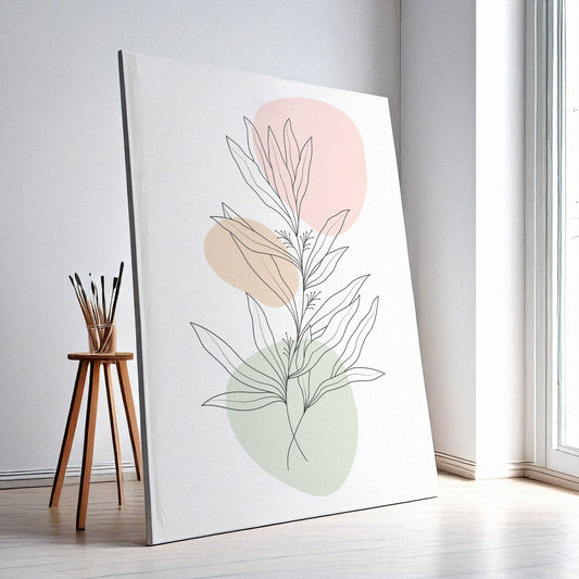 Flower Wall Art Print – Elegant Floral Decor, High-Resolution Canvas or Framed Print, Minimalist Modern Wall Art, 3 Size Options, Model PGSW10005964