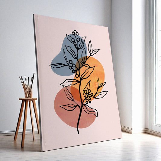 Flower Wall Art Print – Elegant Floral Decor, High-Resolution Canvas or Framed Print, Minimalist Modern Wall Art, 3 Size Options, Model PGSW10005984