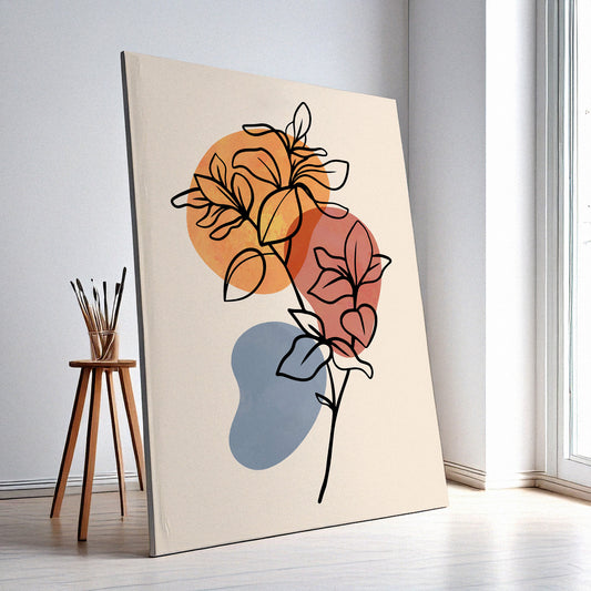 Flower Wall Art Print – Elegant Floral Decor, High-Resolution Canvas or Framed Print, Minimalist Modern Wall Art, 3 Size Options, Model PGSW10005985