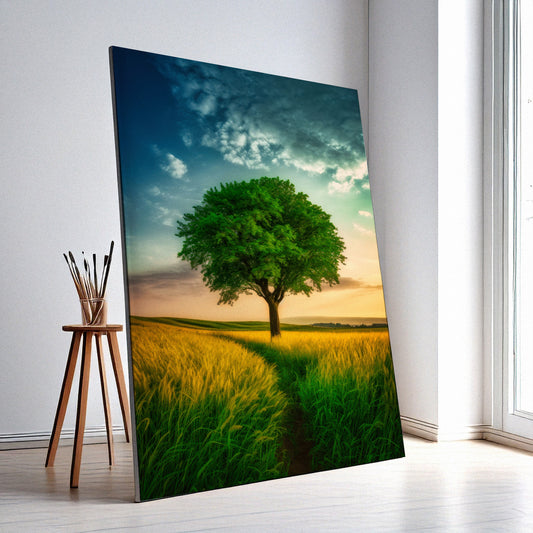 Nature Wall Art Print – Serene Landscape Decor, High-Resolution Canvas or Framed Print, Minimalist Home or Office Art, 3 Size Options, Model PGSW10008608