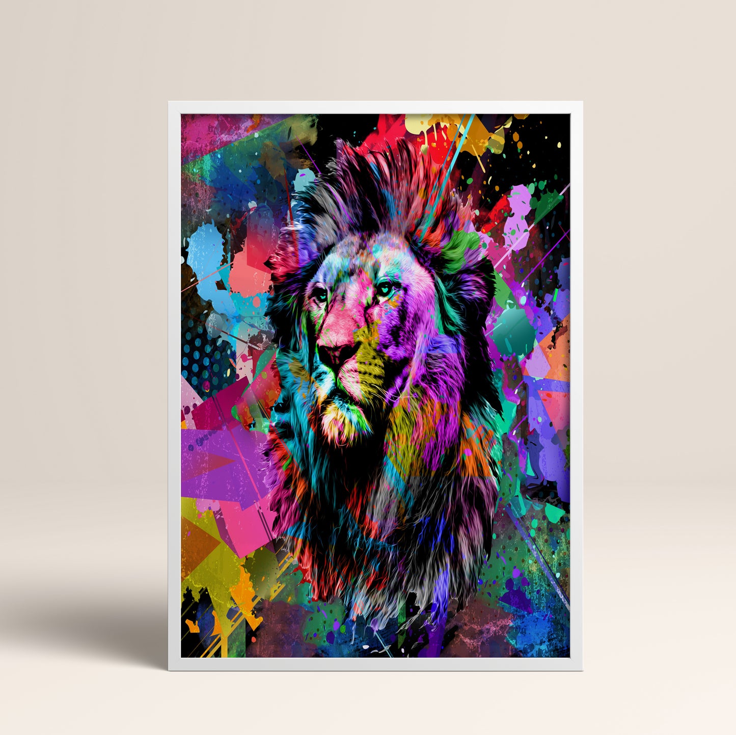 Street Art Wall Art Print – Bold Urban Decor, High-Resolution Canvas or Framed Print, Modern Minimalist Home Art, 3 Sizes, Model PGSW10008906