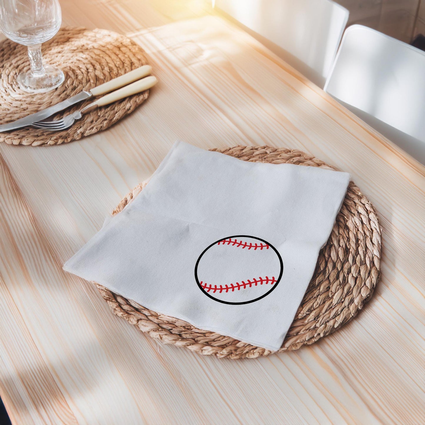 Personalized Baseball Printed Paper Napkins 15x15 Inch | Custom Sports Party Napkins | 30 Baseball Designs | Event and Party Decor