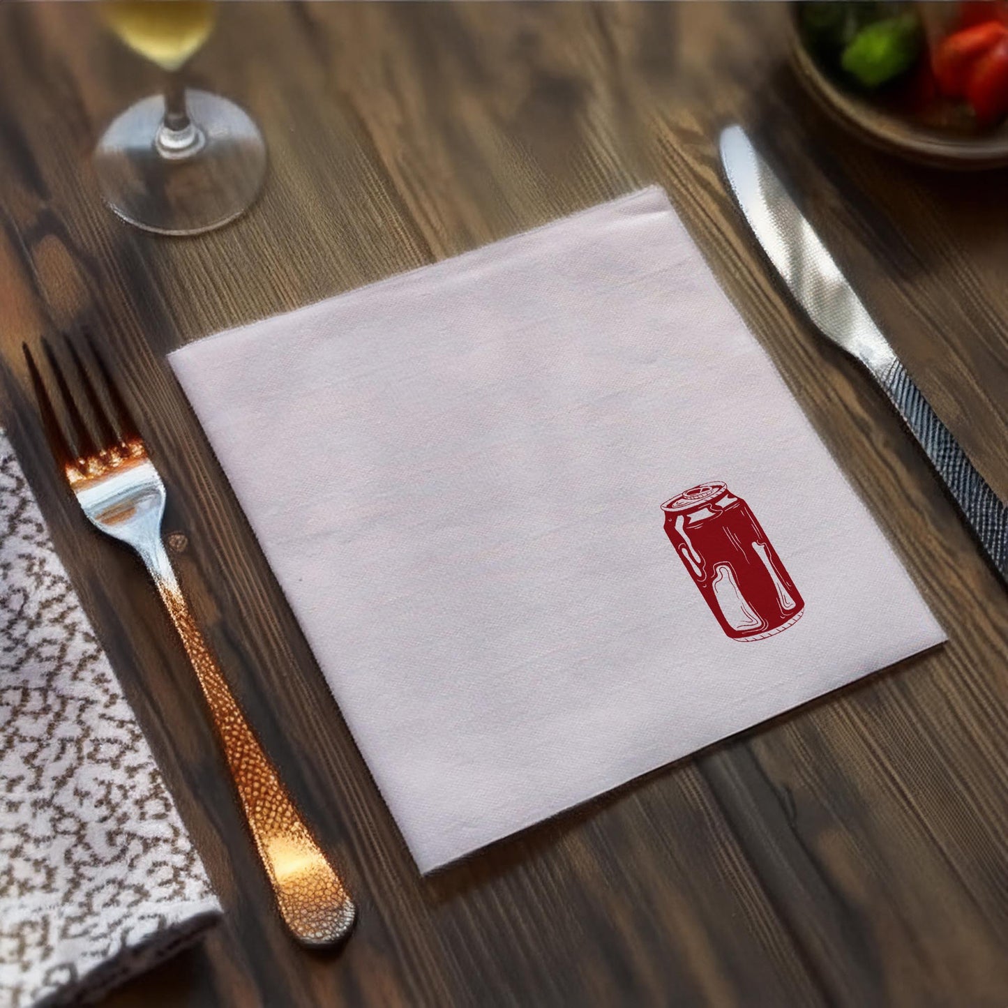 Personalized Coke Paper Napkins 15x15 Inch | Refreshing Custom Party Decor | 30 Unique Soda-Themed Designs