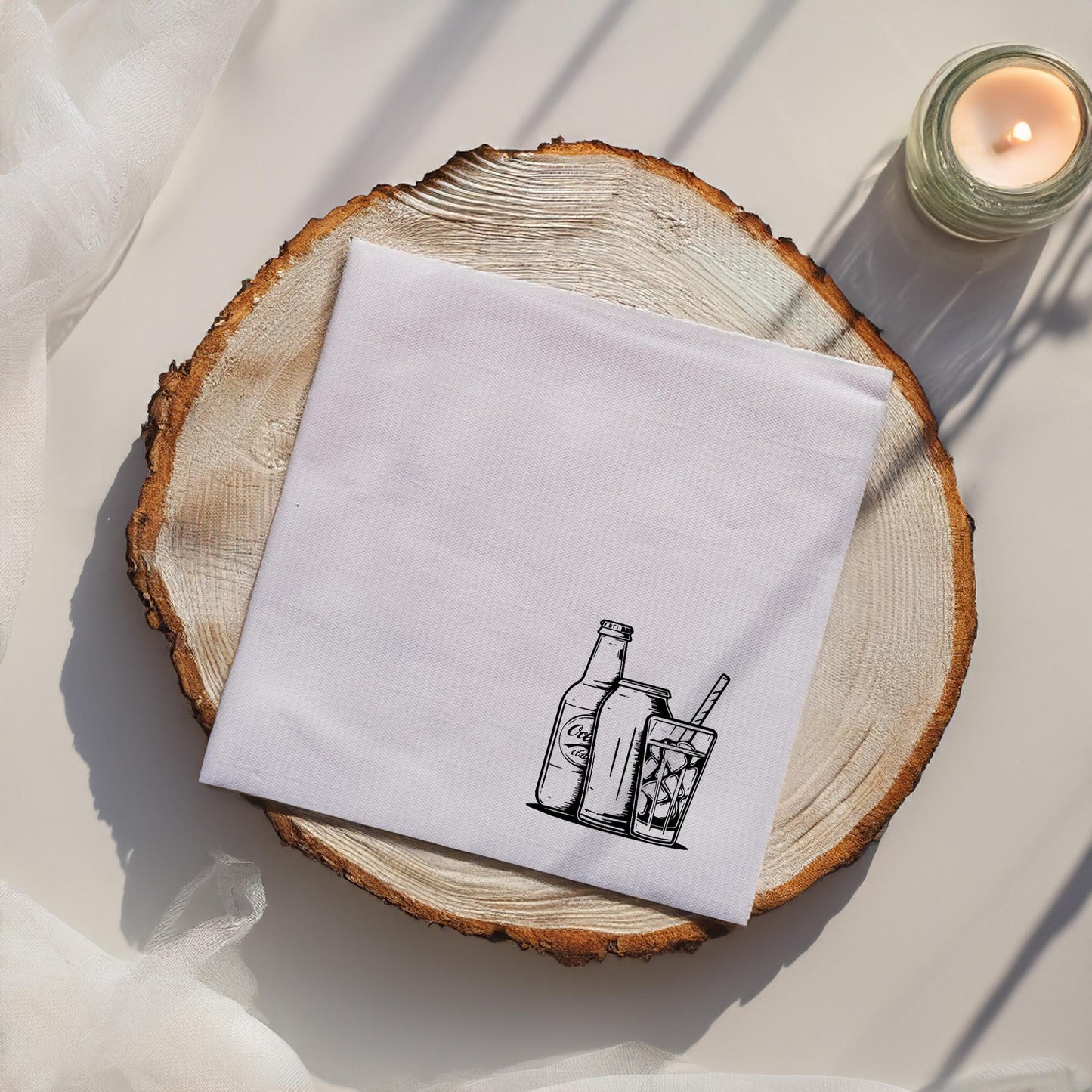 Personalized Fast Food Design Paper Napkins 15x15 Inch | Custom Burger Party Decor | 30 Fun & Unique Designs